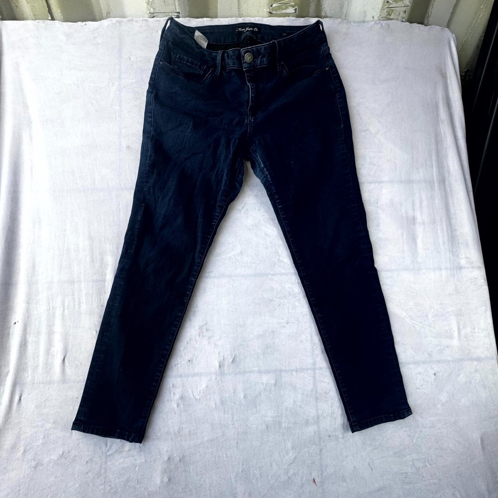 Mavi Jeans Womens 28W Blue Denim Dark Wash Cropped 5-Pockets Straight Leg